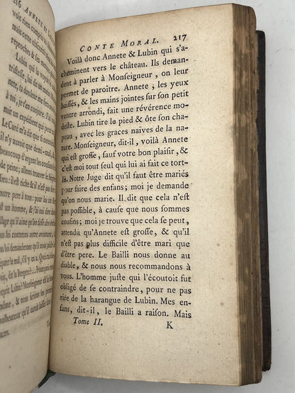 Marmontel's Moral Tales 1765 First Illustrated Edition