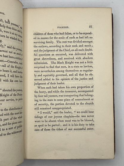 Ivanhoe by Sir Walter Scott 1820 First Edition First Impression