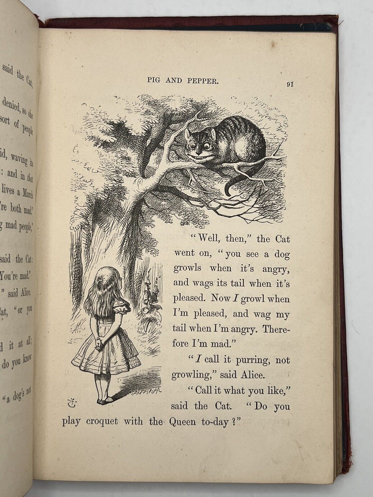 Alice's Adventures in Wonderland by Lewis Carroll 1867 First Edition