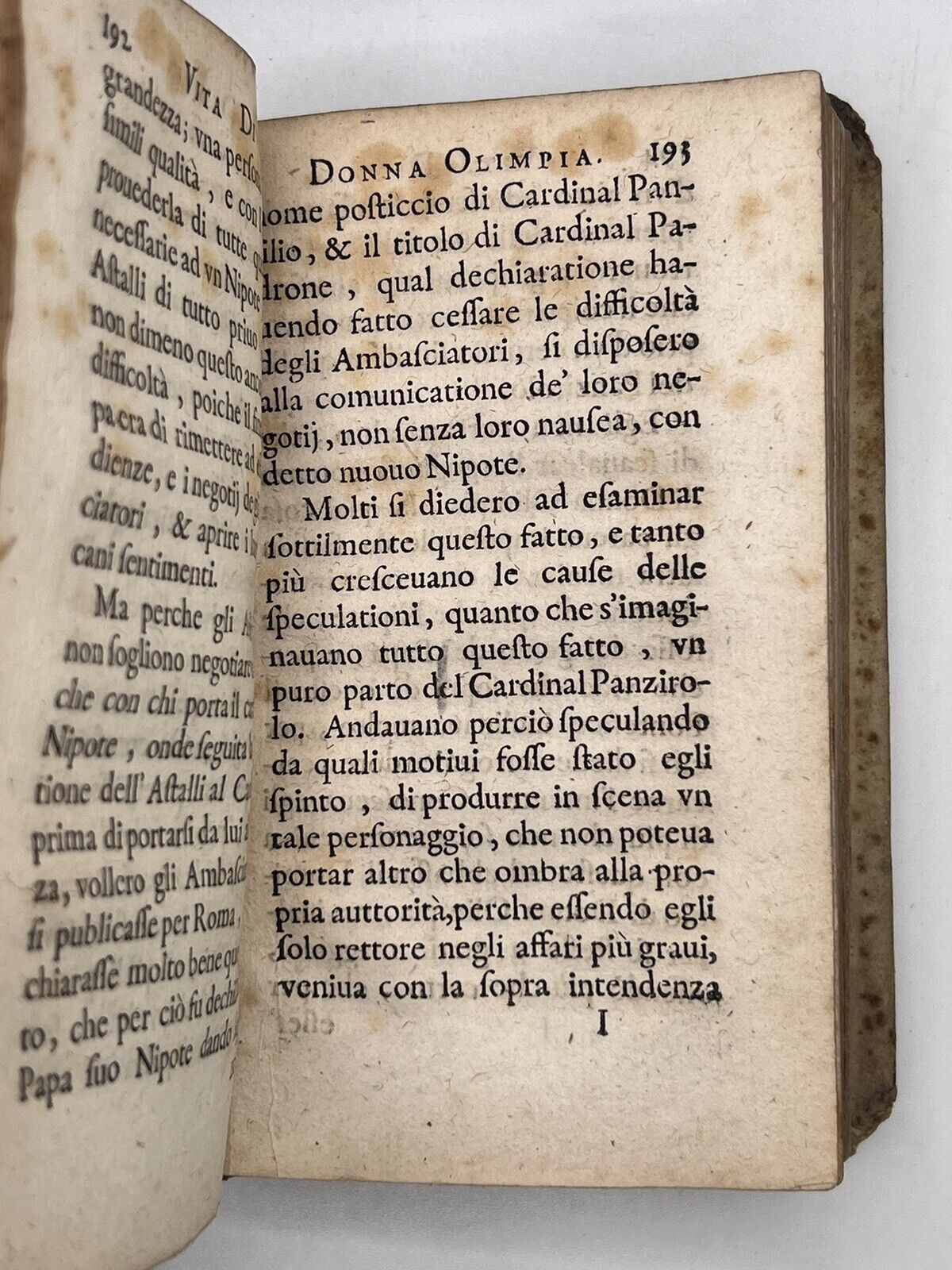 Vita di Donna Olimpia 1676