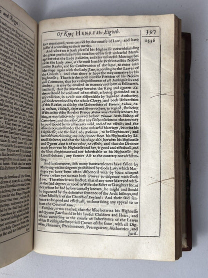 The Life and Raigne of King Henry the Eighth 1649 First Edition