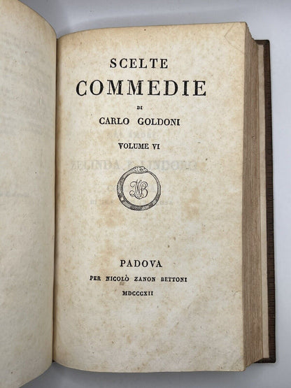 Selected Comedies By Carlo Goldoni 1811-17