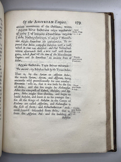 The Chronology of Ancient Kingdoms by Sir Isaac Newton 1728 First Edition