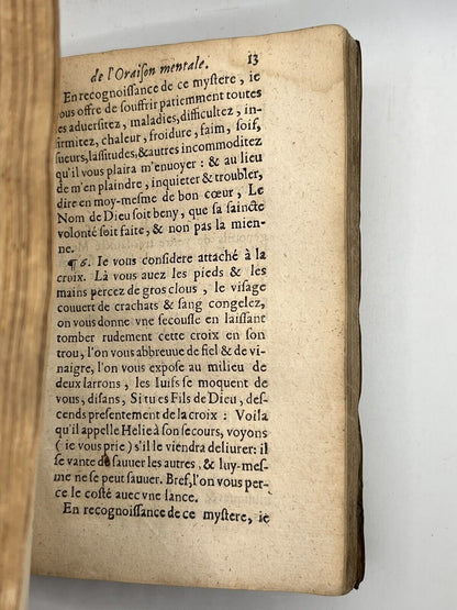 Pierre Juvernay: 3 Rare 17th Century Christian Texts Bound in One, 1640 & 1644