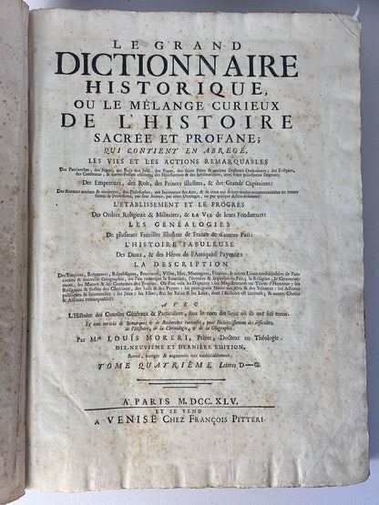 Sacred and Profane History by Louis Moreri 1743-9