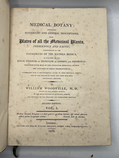 Woodville's Medical Botany 1810