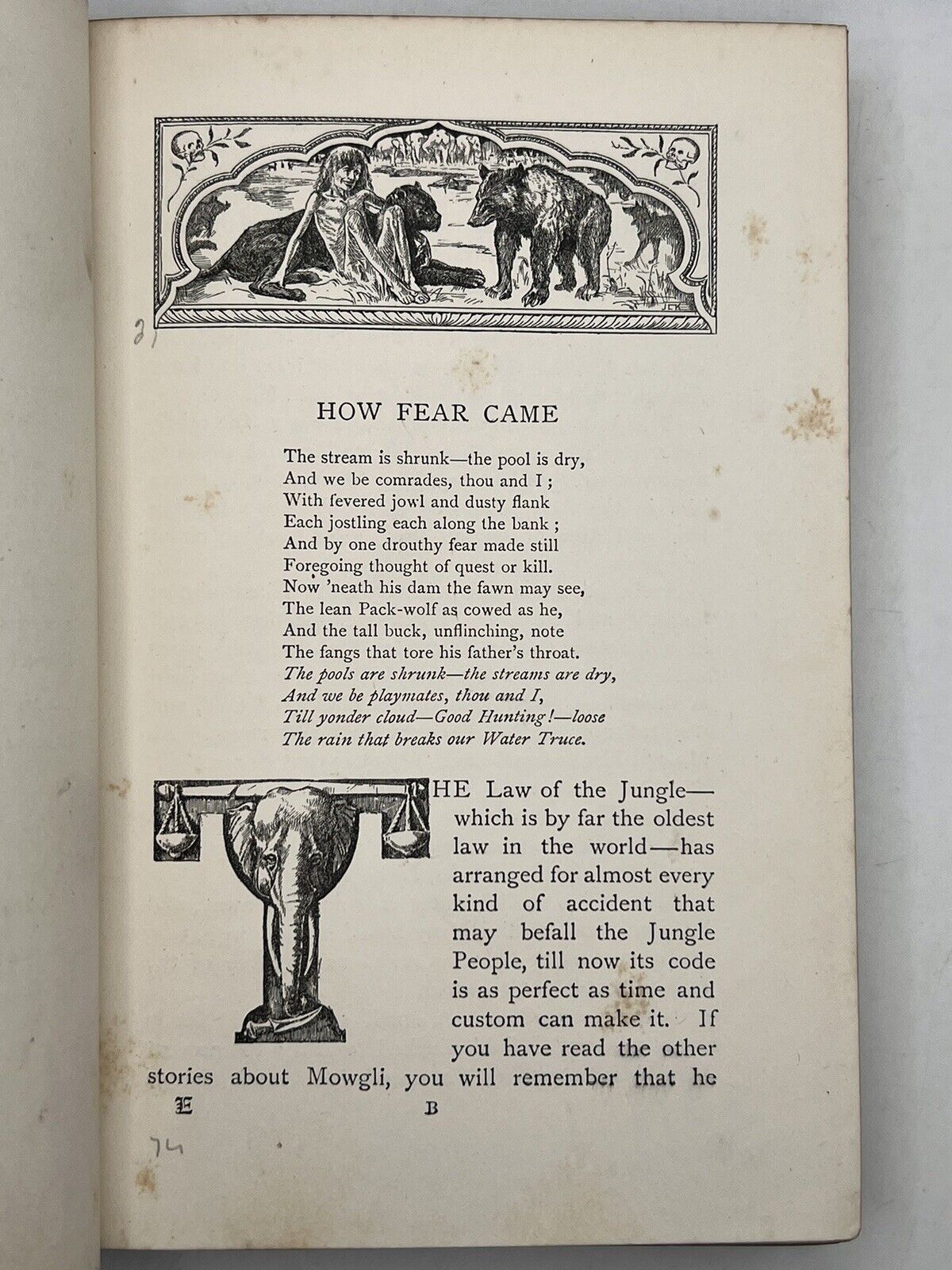 The Jungle Books by Rudyard Kipling 1894-5 - 2nd/1st Impr.