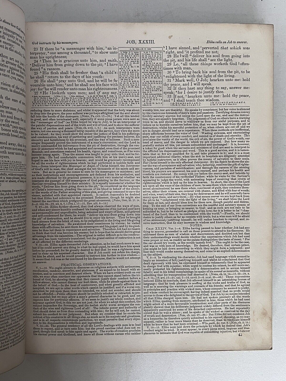 Antique King James Bible c1860