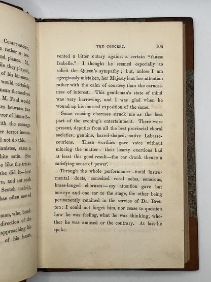 Villette by Charlotte Bronte 1853 First Edition