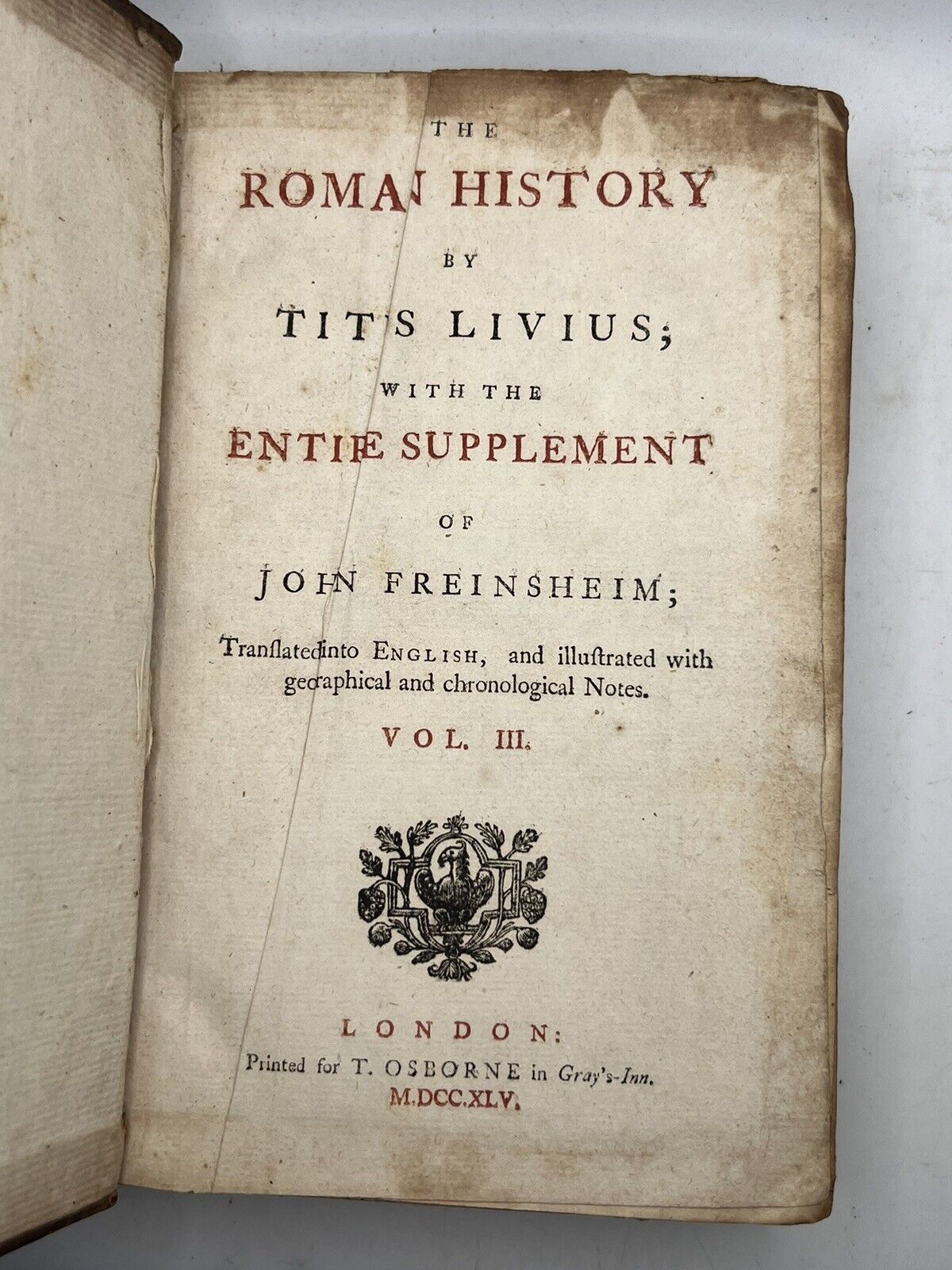 Livy: History of Ancient Rome 1745