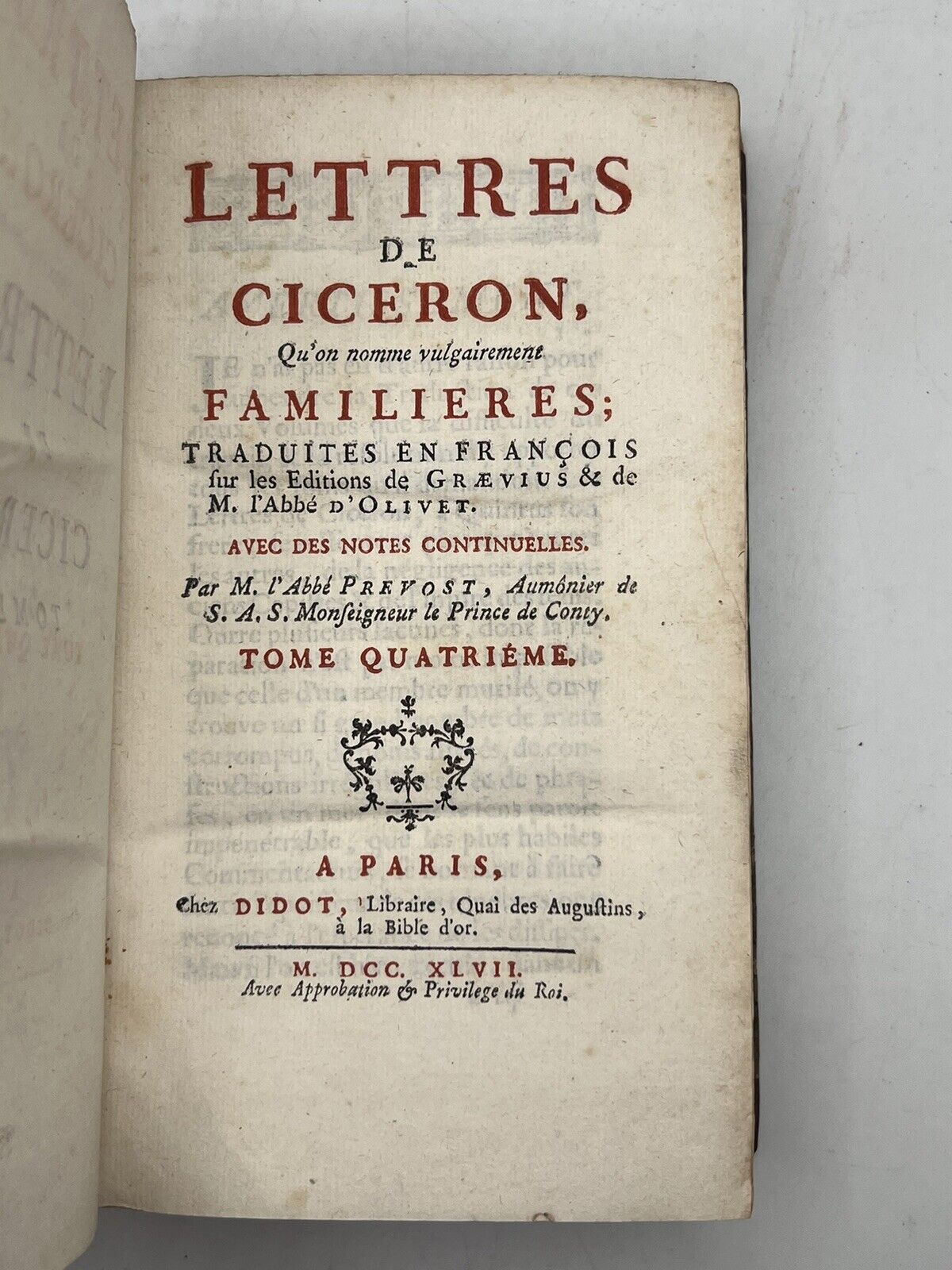 Cicero's Letters 1745