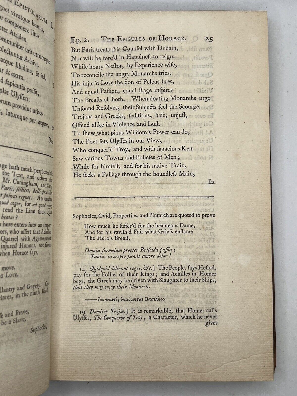 The Works of Horace 1753: The Philip Francis Translation