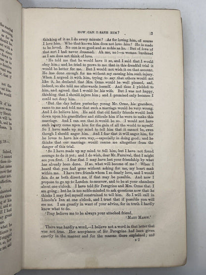 Orley Farm by Anthony Trollope 1862 First Edition Original Cloth