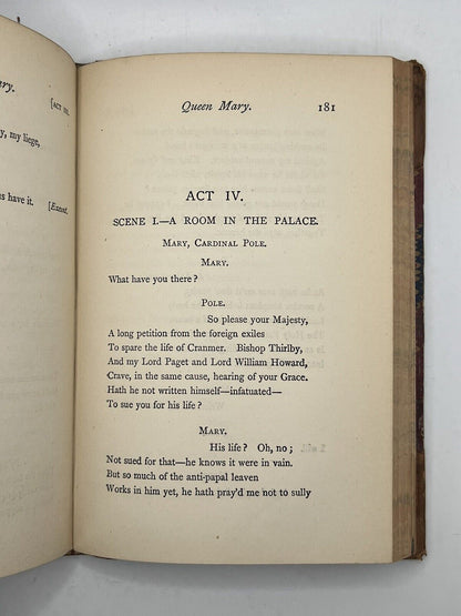 Queen Mary, A Drama by Alfred Tennyson 1875 Occult Provenance