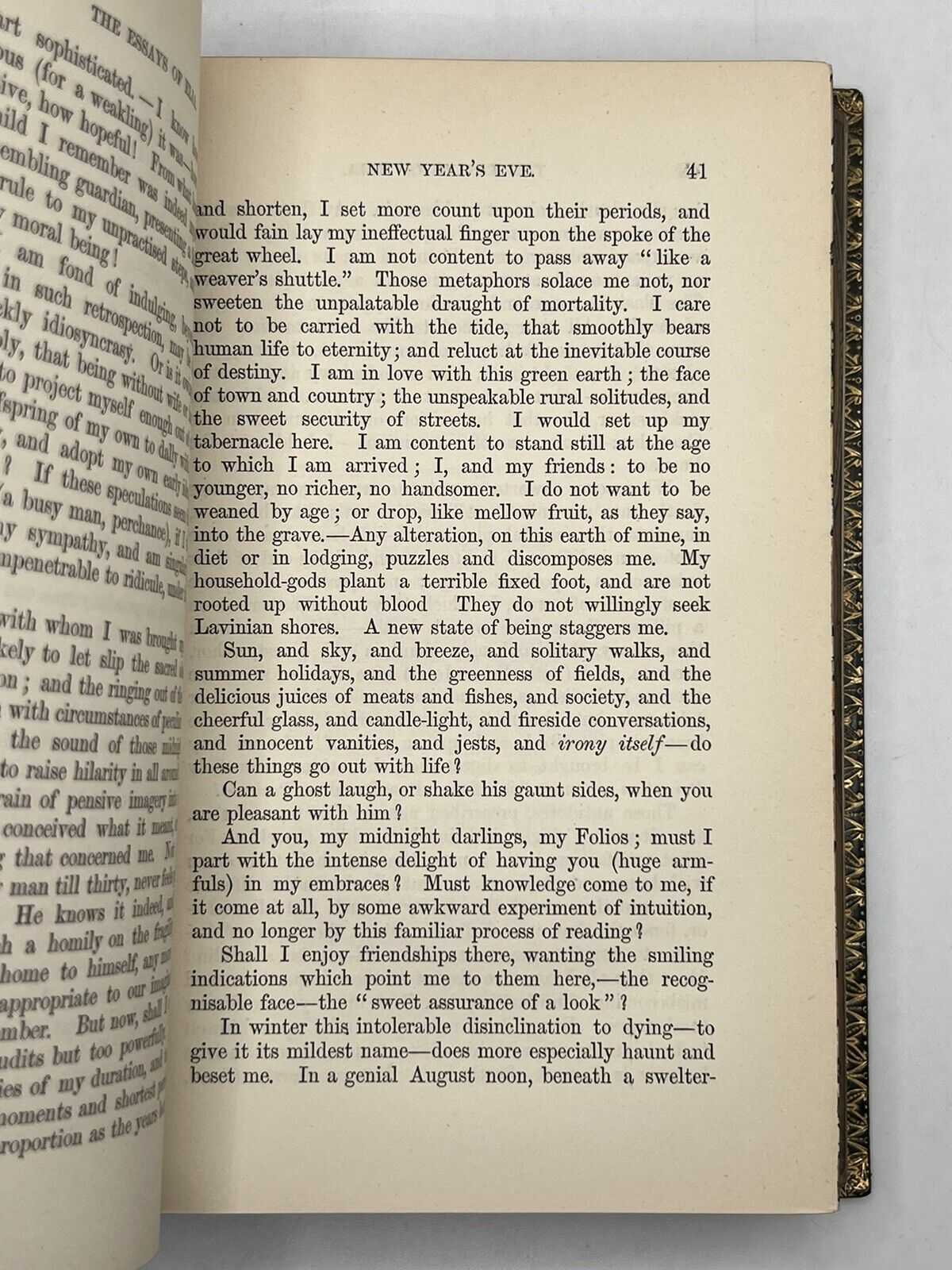 The Essay of Elia by Charles Lamb 1887 Fore-Edge