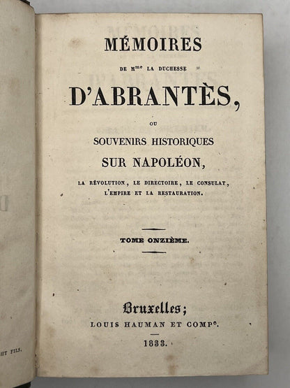 The Memoirs of Duchess D'Abrantes 1831-37