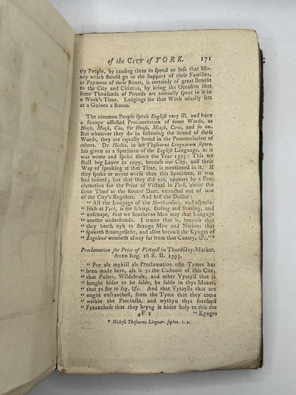 The History and Antiquities of York 1785