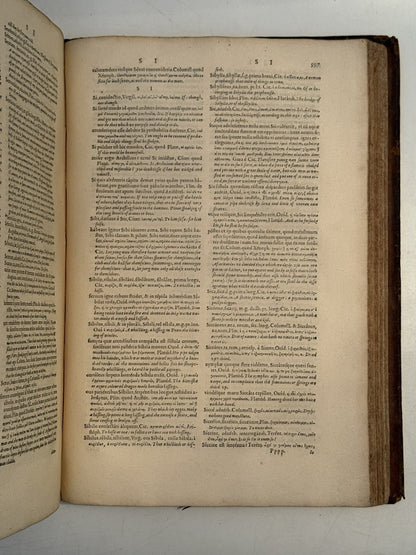Trilingual Latin-Greek-English Lexicon by Guillaume Morel 1583