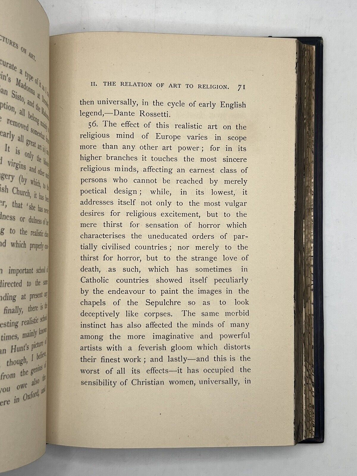 John Ruskin's Lectures on Art 1887 Fore-Edge Painting