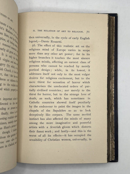 John Ruskin's Lectures on Art 1887 Fore-Edge Painting