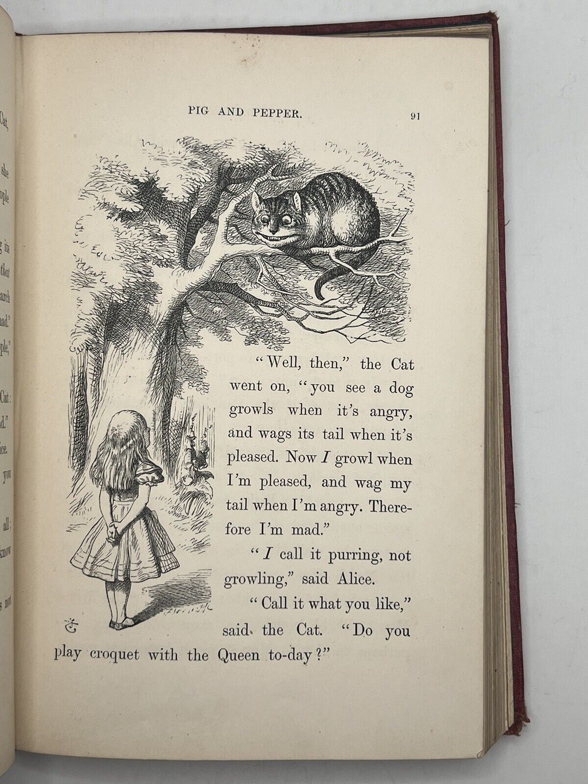 Alice in Wonderland by Lewis Carroll 1867 First Edition Original Cloth