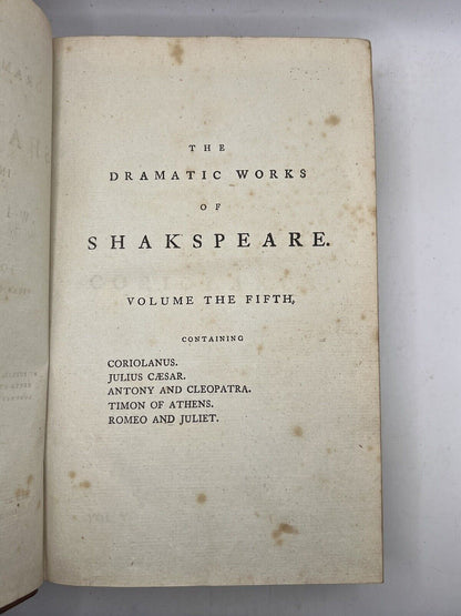 The Works of William Shakespeare 1786 Clarendon Press