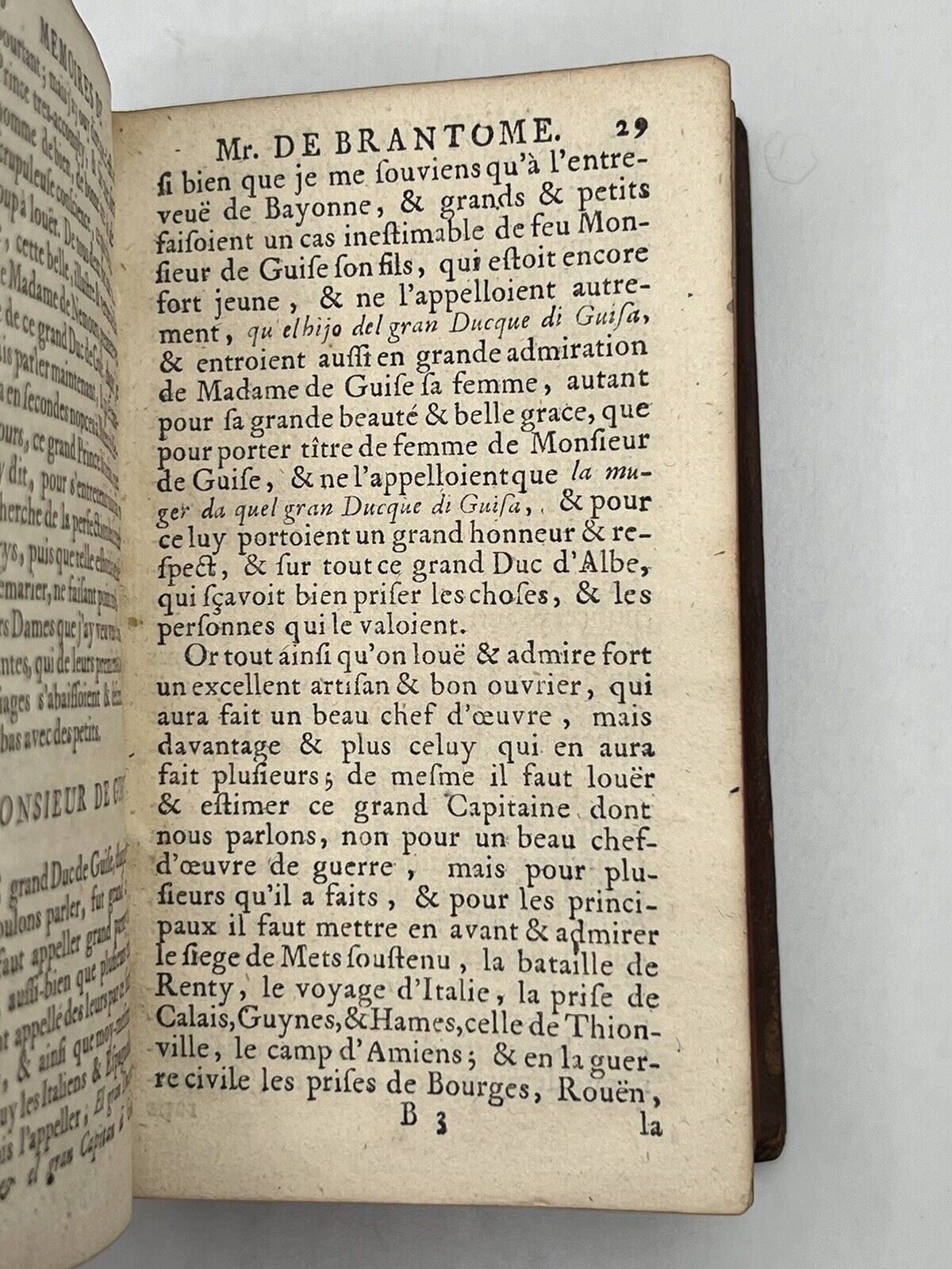 Memoirs of Sir Pierre de Bourdeille 1699