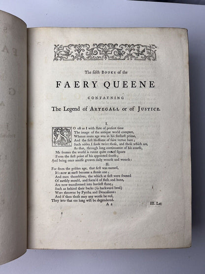 The Faerie Queene by Edmund Spenser 1758 John Upton Edition