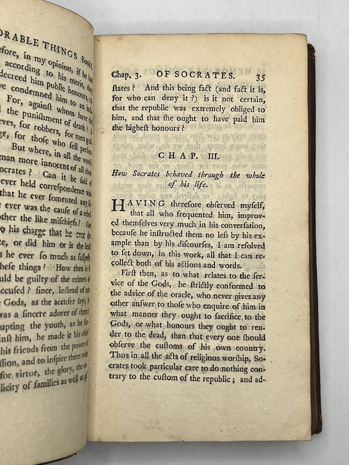 The Memorable Things of Socrates from Xenophon 1757