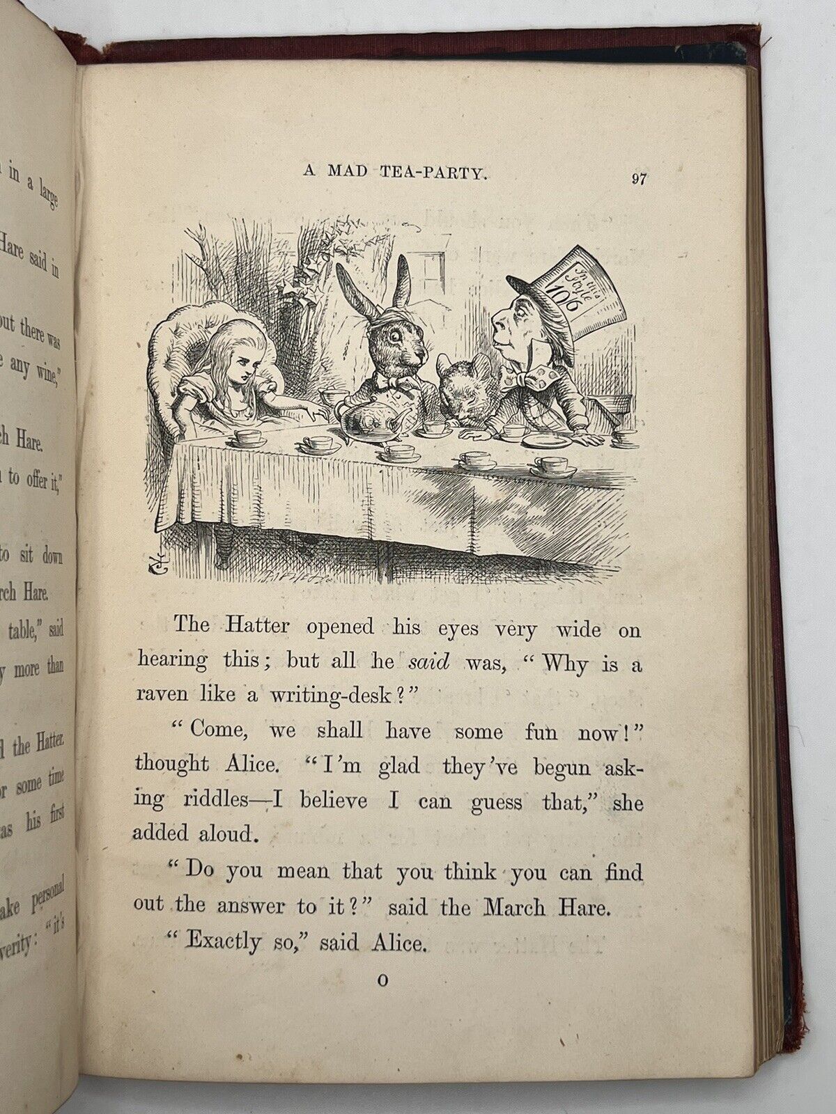 Alice's Adventures in Wonderland by Lewis Carroll 1867 First Edition