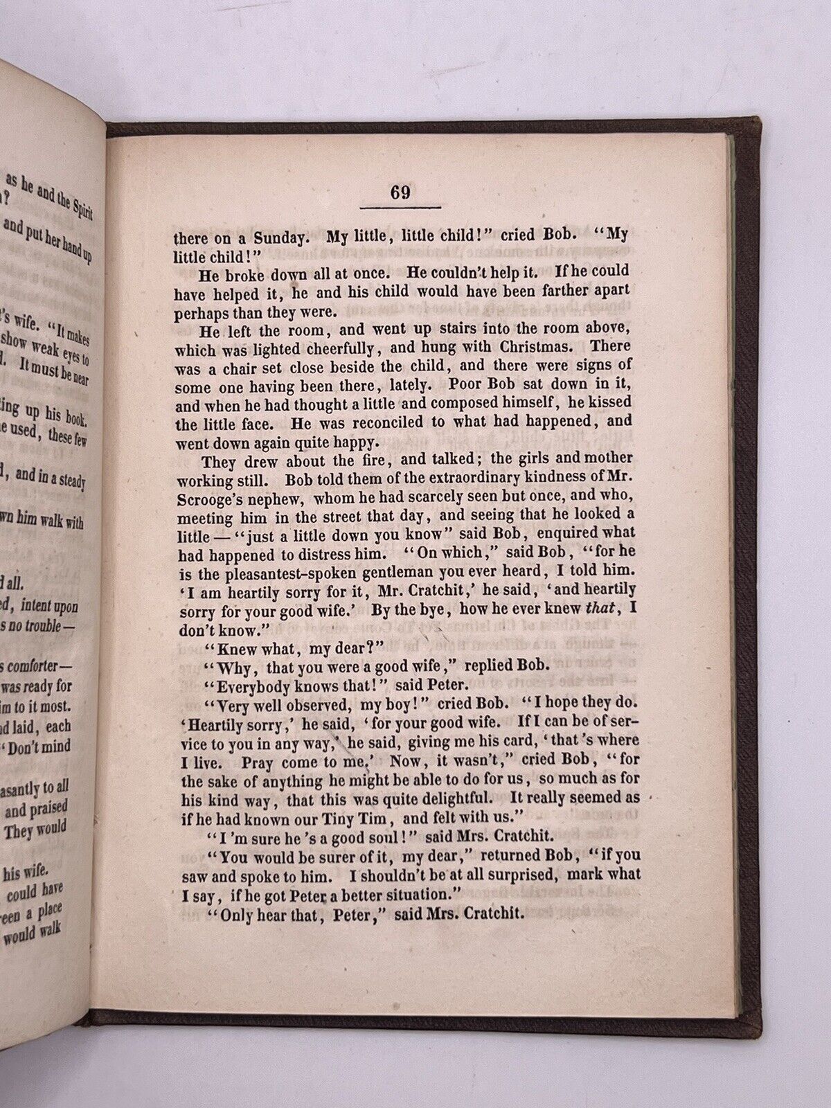 A Christmas Carol - Charles Dickens 1843 Tauchnitz First Edition in Original Cloth