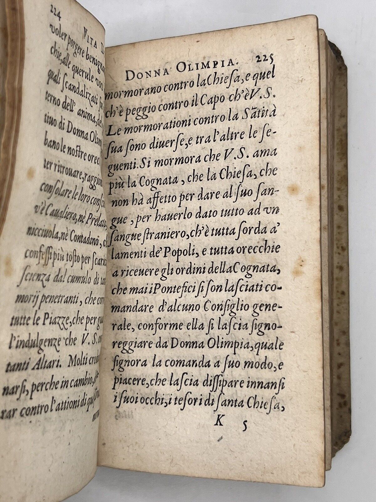 Vita di Donna Olimpia 1676