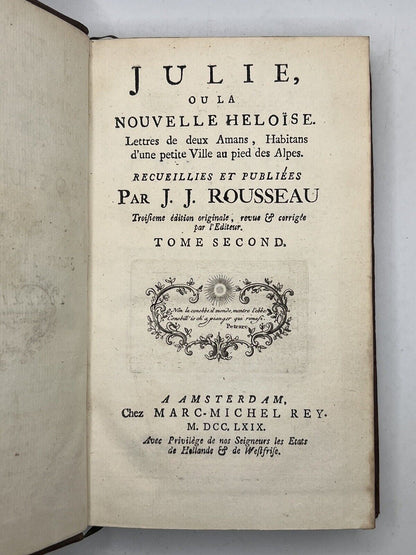 The Works of Jean Jacques Rousseau 1769-1803