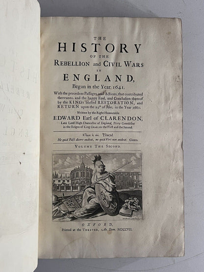 The History of the English Civil War by Edward Clarendon 1707