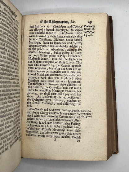 The History of the Reformation by Gilbert Burnet 1682 First Edition Thus