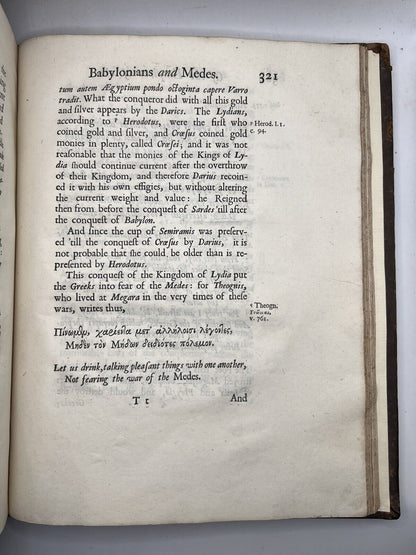 The Chronology of Ancient Kingdoms by Sir Isaac Newton 1728 First Edition