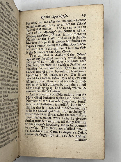 A New Systeme of the Apocalypse 1688 First Edition, Rare