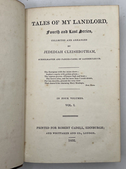 Tales of My Landlord by Sir Walter Scott 1817-1832 First Edition