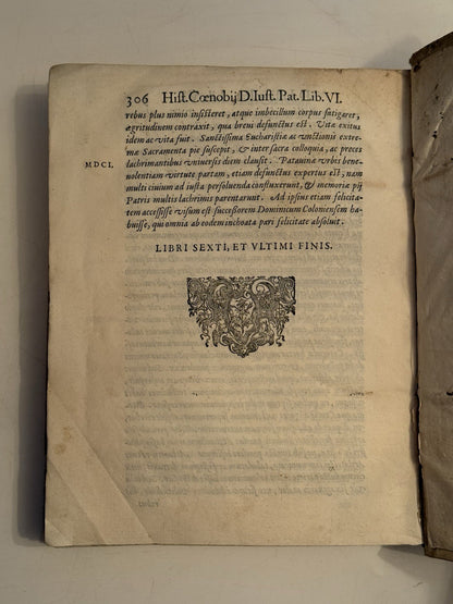 Patavino's History of the Benedictines 1606 First Edition