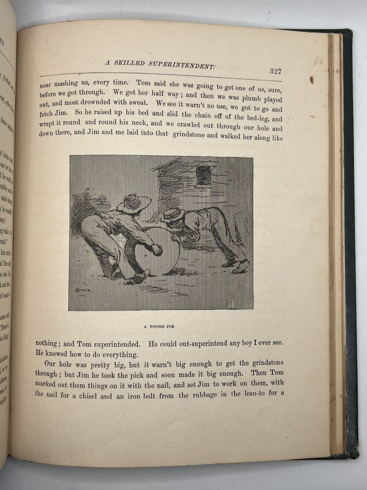 Huckleberry Finn by Mark Twain 1885 First American Edition in Original Cloth