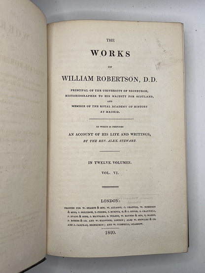 The Works of William Robertson 1820