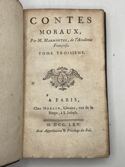 Marmontel's Moral Tales 1765 First Illustrated Edition