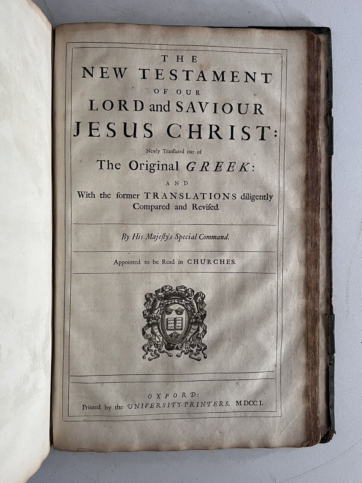 Antique King James Bible 1701