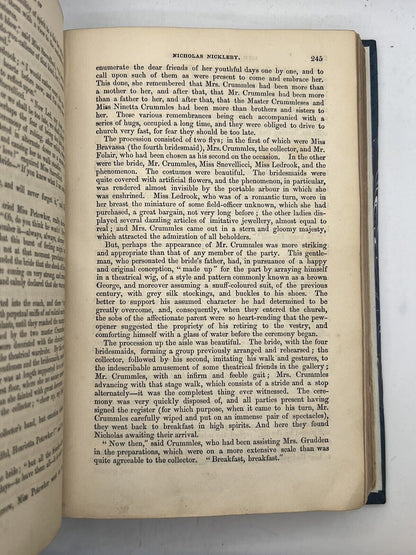 Nicholas Nickleby by Charles Dickens 1839 First Edition First Impression