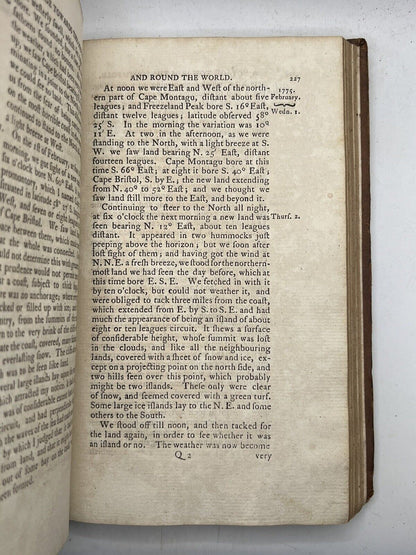 A Voyage Towards the South Pole by Captain James Cook 1784 Early Edition