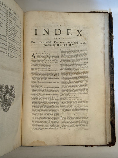 Burnet's History of His Own Time 1724 First Edition