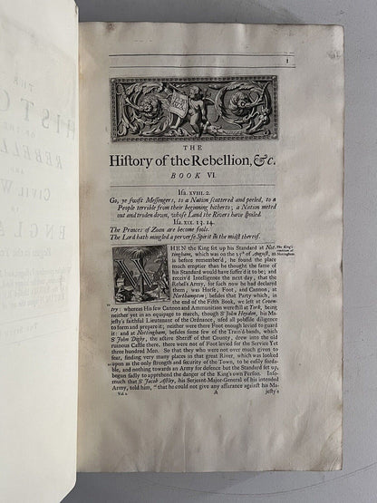 The History of the English Civil War by Edward Clarendon 1707