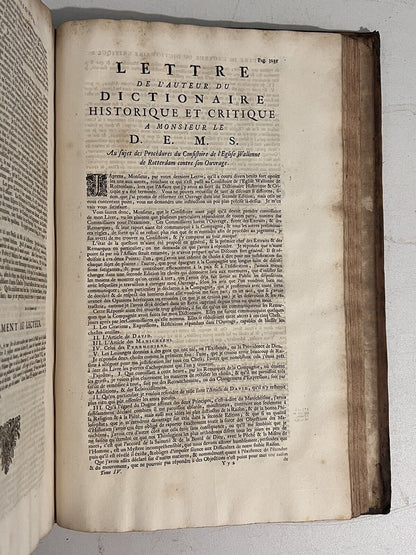 Pierre Bayle's Dictionary 1720