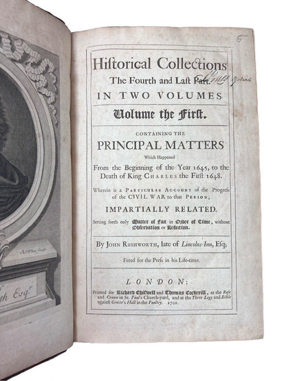 Historical Collections by John Rushworth 1618-1649 First Edition