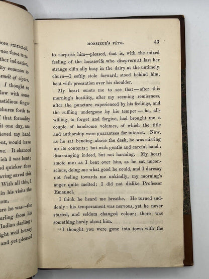 Villette by Charlotte Bronte 1853 First Edition